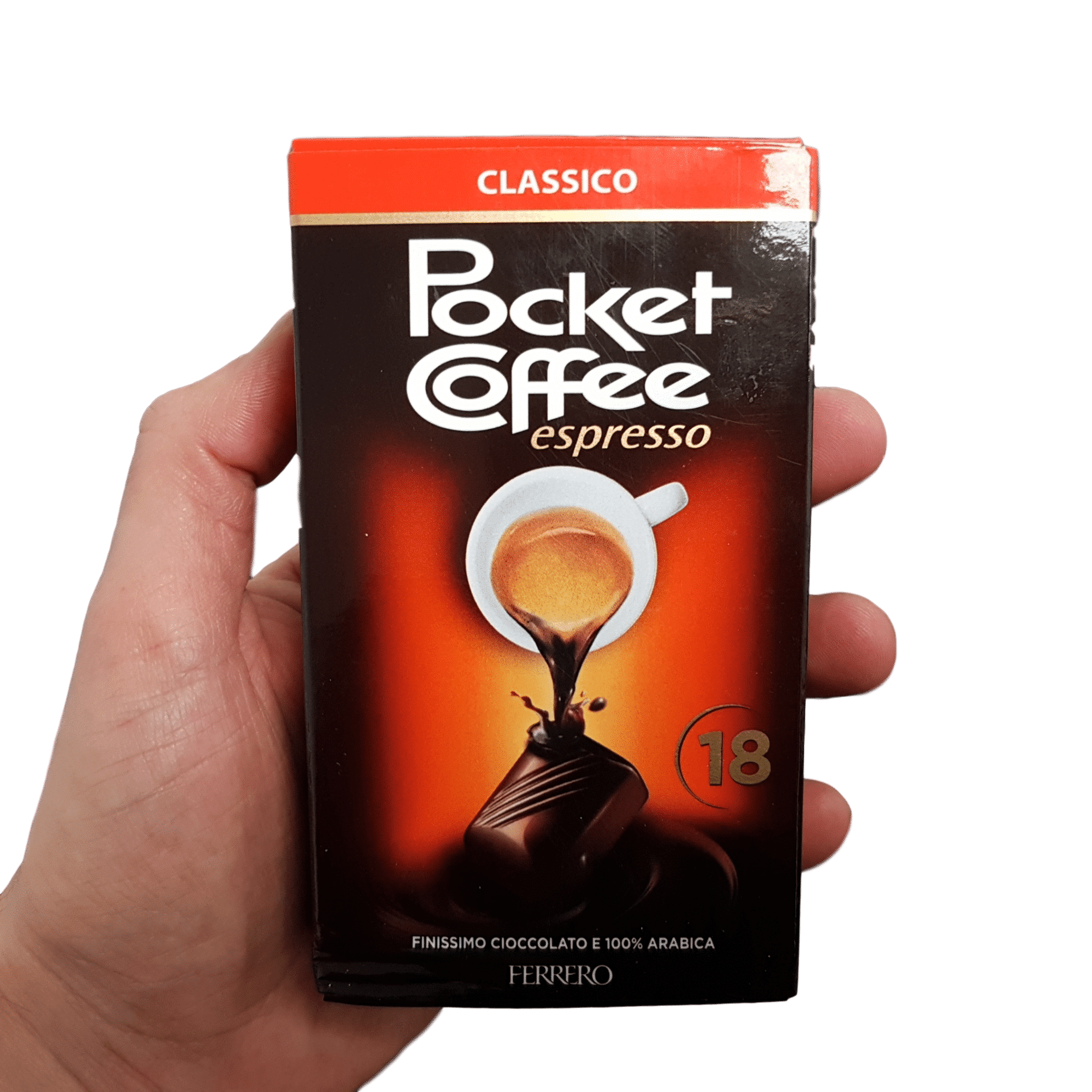 Pocket Coffee Espresso editorial stock photo. Image of name - 91513338