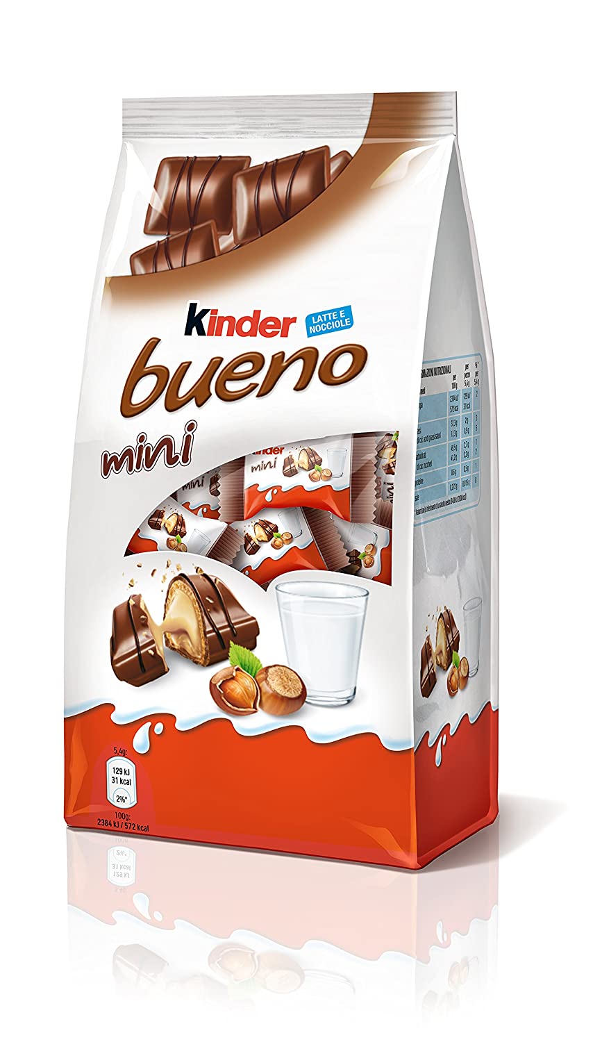Italian Ferrero Kinder Bueno Chocolate, 12 Bars Per Box