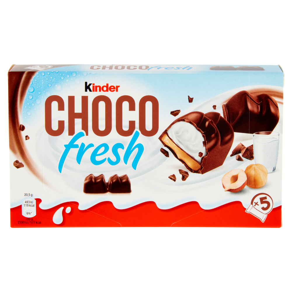 Italian Ferrero Kinder Sweets Bueno 30 Pack - Milk Chocolate and Hazelnut  Cream